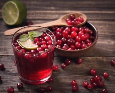 jus de cranberry eau + citron